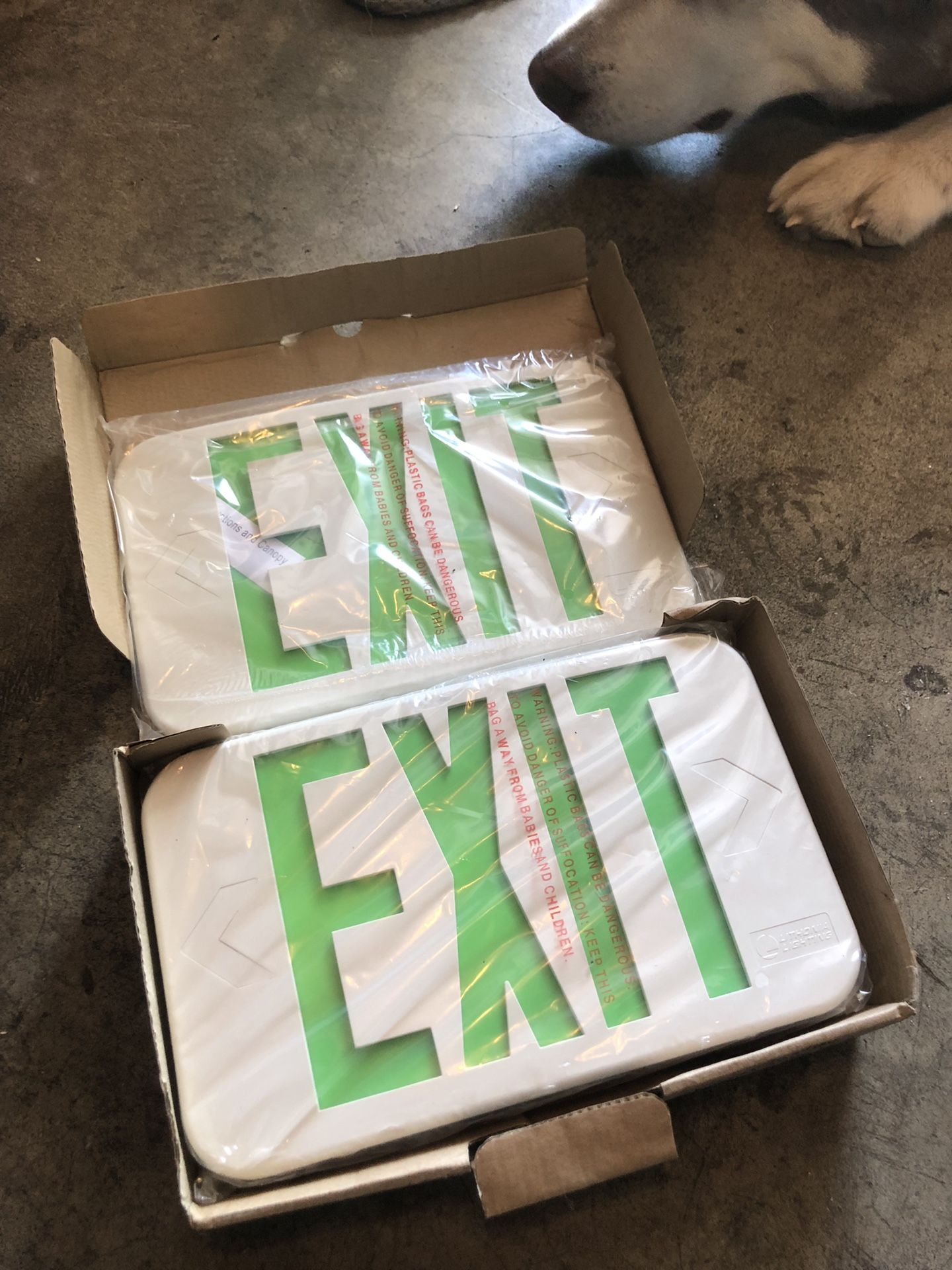 LED exit sign