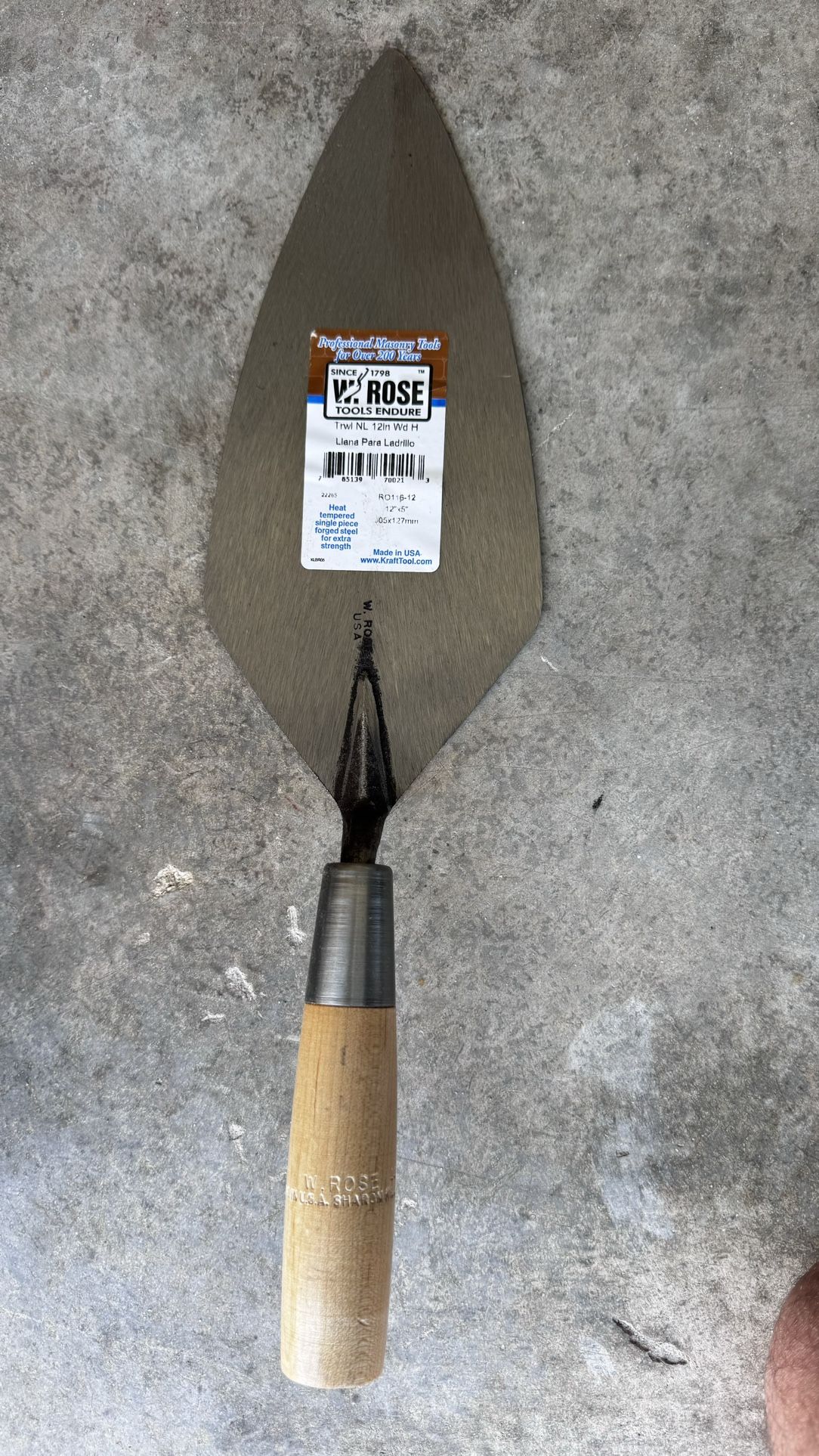 12in Masonry Trowels