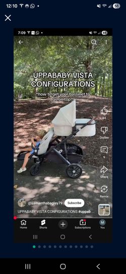 
UPPAbaby
UPPAbaby Vista V2 Stroller & Bassinet Can Convert To Double Stroller