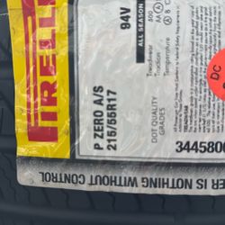 215/55/17 Pirelli P Zero A/S 