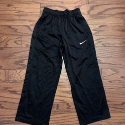 Boys Black Nike Track Pants