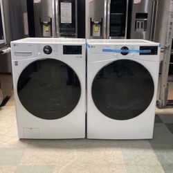 New L G Front Load Washer And Electric Dryer Set 220v‼️-Factory Warranty Included