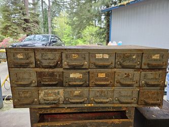 Vintage Equipto Hardware Storage Metal
