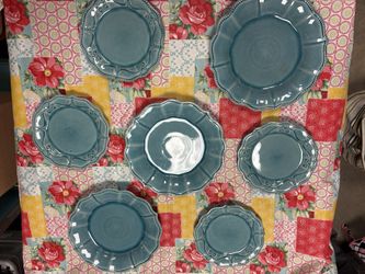 Pioneer Woman Paige Pattern Dinner And Salad Plates