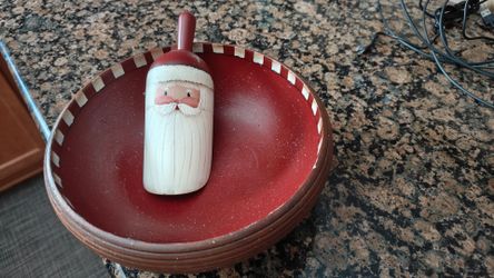 Xmas bowl and hand painted scoop