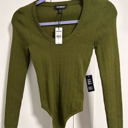 Express Green Bodysuit 