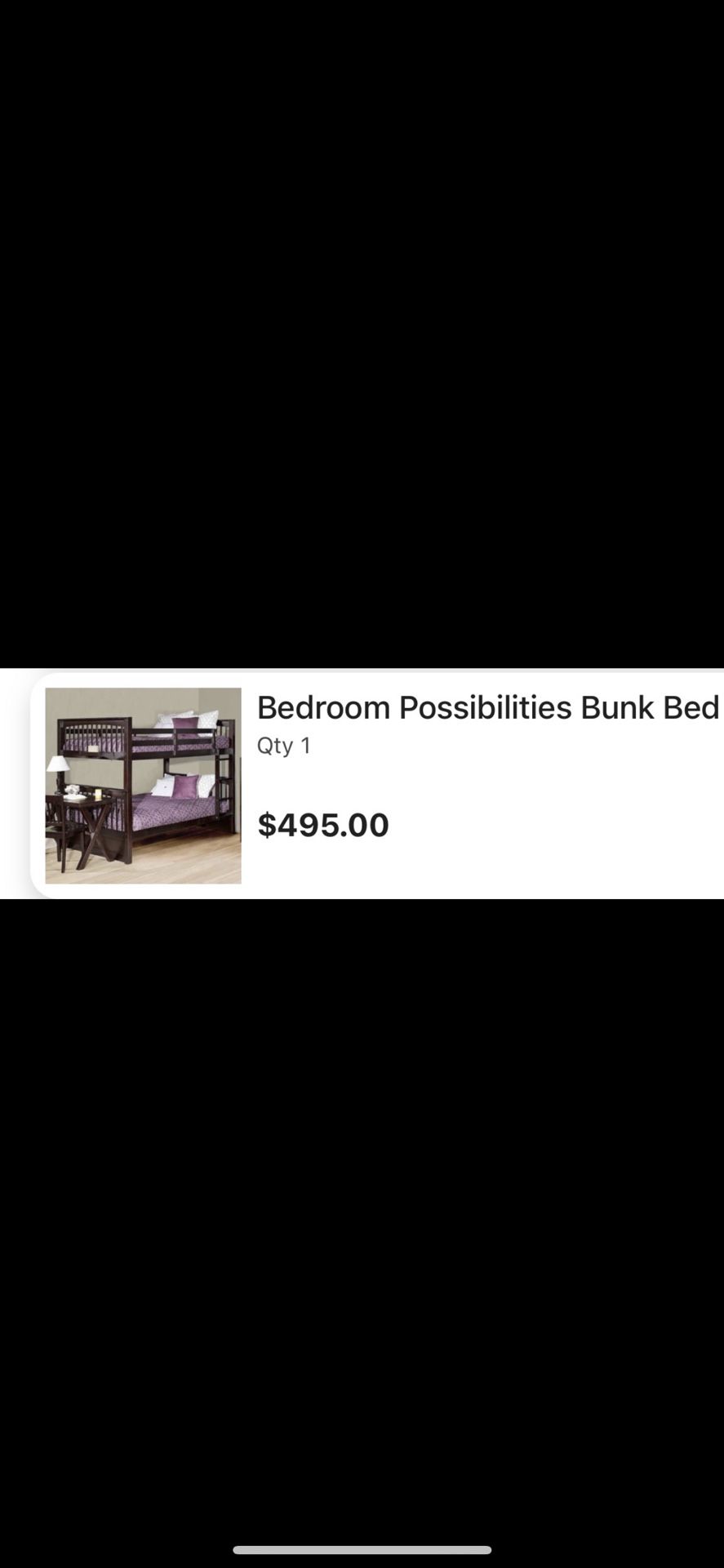 Gently Used Twin Bunk Bed