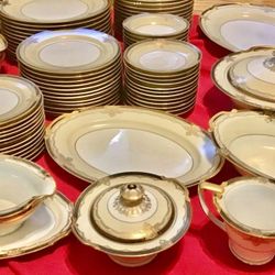1930s Serves 12 Dinner SET Noritake China Valiere 90+ Pieces Model # 95632