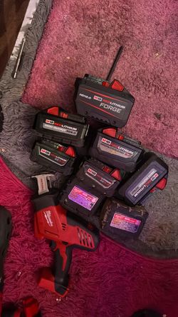 Milwaukee batterys and hacksaw