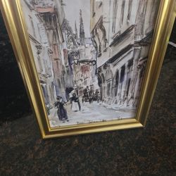 Framed Paris Street Art Print