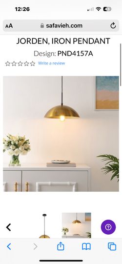 Gold Pendant Lights