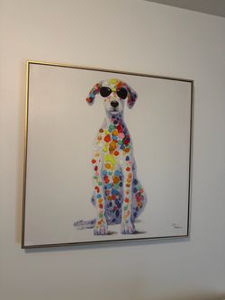 Sun Loving Doggy Canvas