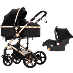 Crib And Baby Stroller Complete 