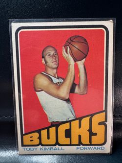 1972-73 Topps basketball card featuring Milwaukee Bucks player Toby Kimball, designated as card #68.