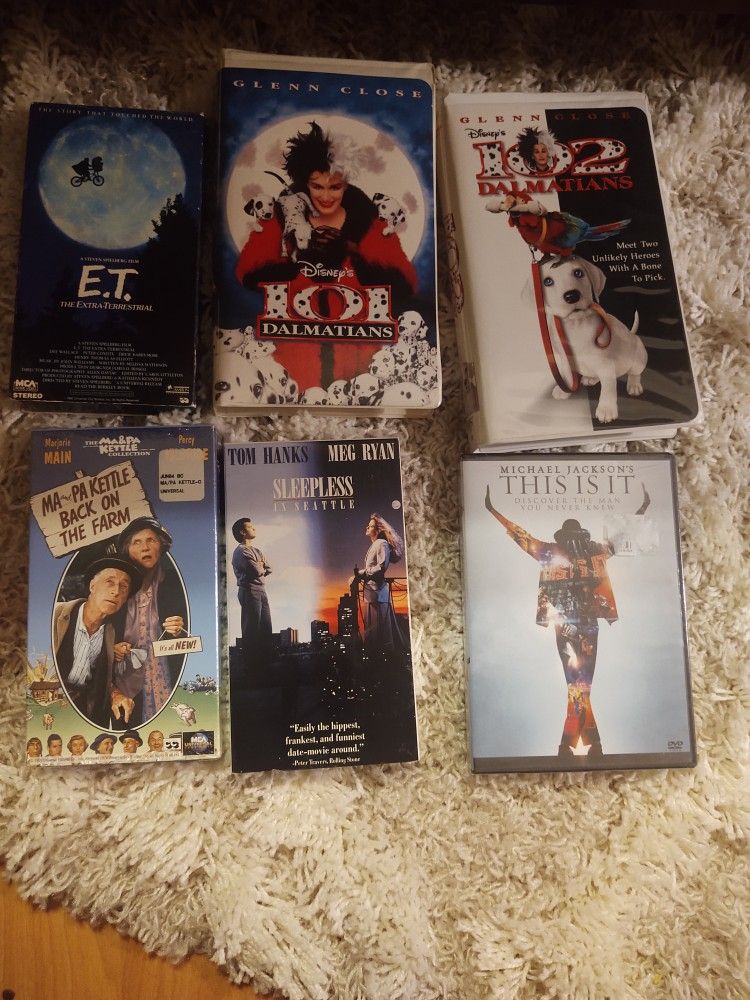 Classic VHS And Michael Jackson Dvd