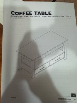 Coffee table light gray