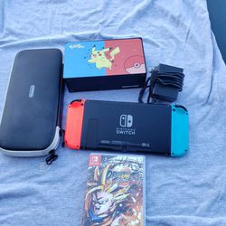 V2 128GB Nintendo Switch V2 2020 Like New with Case, dock station, 1 Game, charger, Switch $280! Firm or 256GB $300!!
