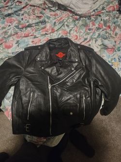 Biker leather jacket