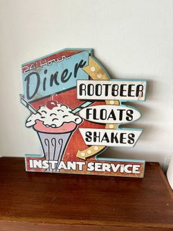 Vintage Inspired Diner Sign