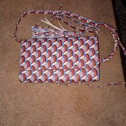 Blue/Brown/White Handbag
