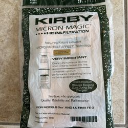 KIRBY 9 PACK 197301 HEPA FILTRATION VACUUM BAGS FOR G6 AND ULTIMATE G Six