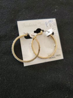 Gold Hoop Earrings 