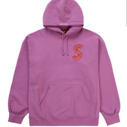 Supreme S Logo Hooded Sweatshirt FW20 Bright Purple Box Logo New In Bag Rare