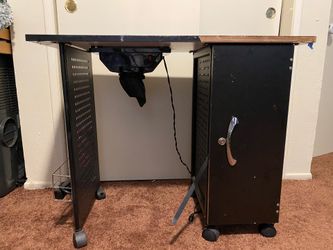 Nail table and supplies