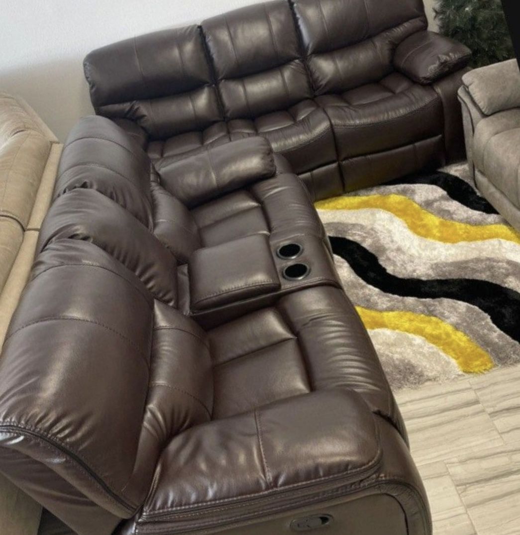 Madrid two-piece sofa loveseat, reclining living room $1099