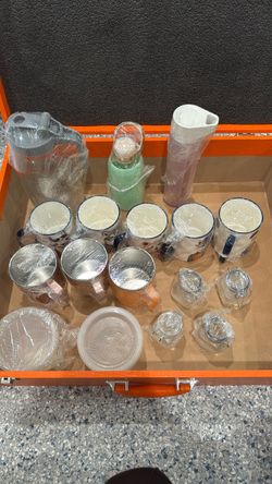 Mixed Drinkware and Kitchen Set – New in Wrap