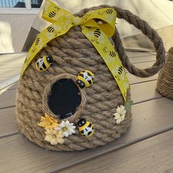 New Handmade Bee Hive/Skep Decoration