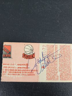 Ticket Stub Autographed by Dick Vitale
