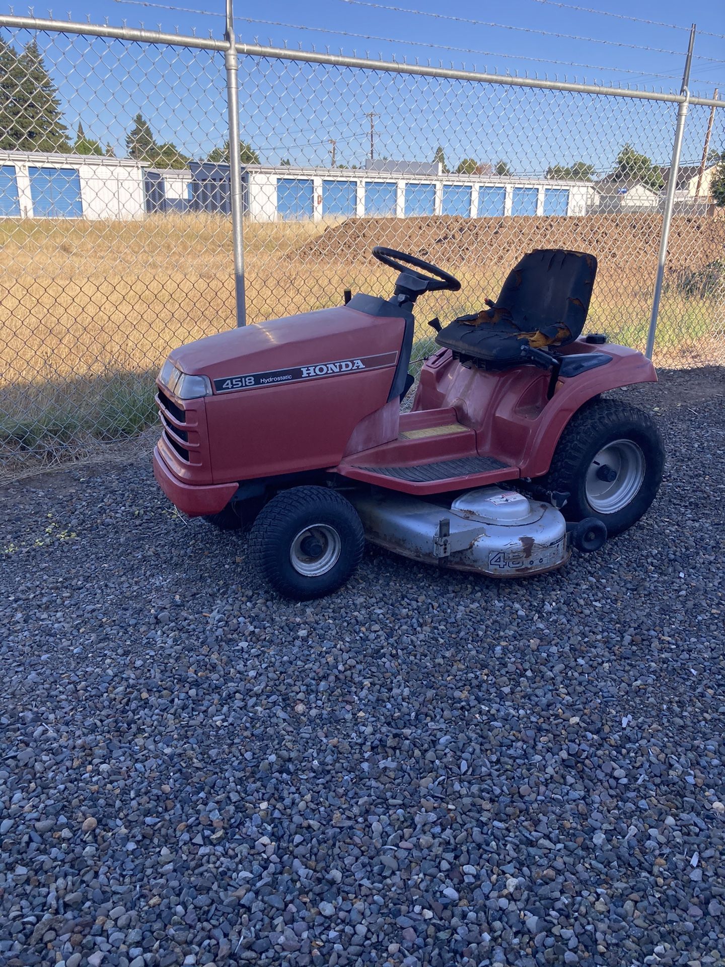 4518 Hydrostatic Honda Riding Mower $750.00