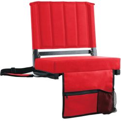 2 Stadium Seats with Back Support for Bleachers
