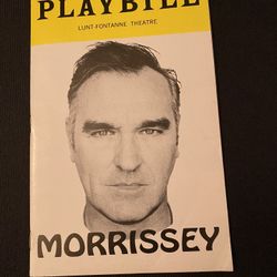 Morrissey The Smiths 2019 nyc Broadway playbill program The Cure New Order Johnny Marr Depeche Mode 