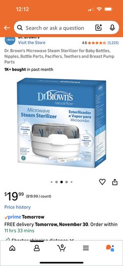 Dr browns Microwave Steam Sterilizer
