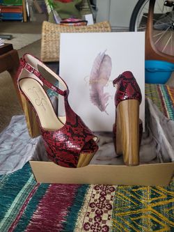 Platform-Jessica Simpson Dany/Wicked Red