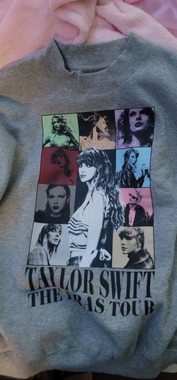 Taylor Swift Eras Tour Gray Sweatshirt Size Medium