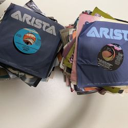 98 assorted 7-inch vinyl records