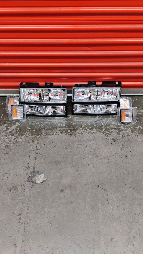 Chrome headlights for Chevy Silverado 1(contact info removed)