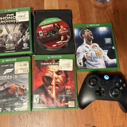 Xbox One Game Lot + Controller – $50 (Bundle Only)