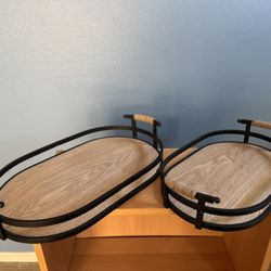 Set Of 2 Display Or Serving Trays