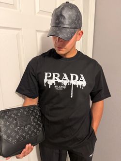 Prada Milano Dal 1913 Black Graphic T-Shirt