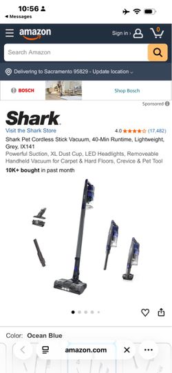 Shark Pet Cordless Stick Vacuum IX141