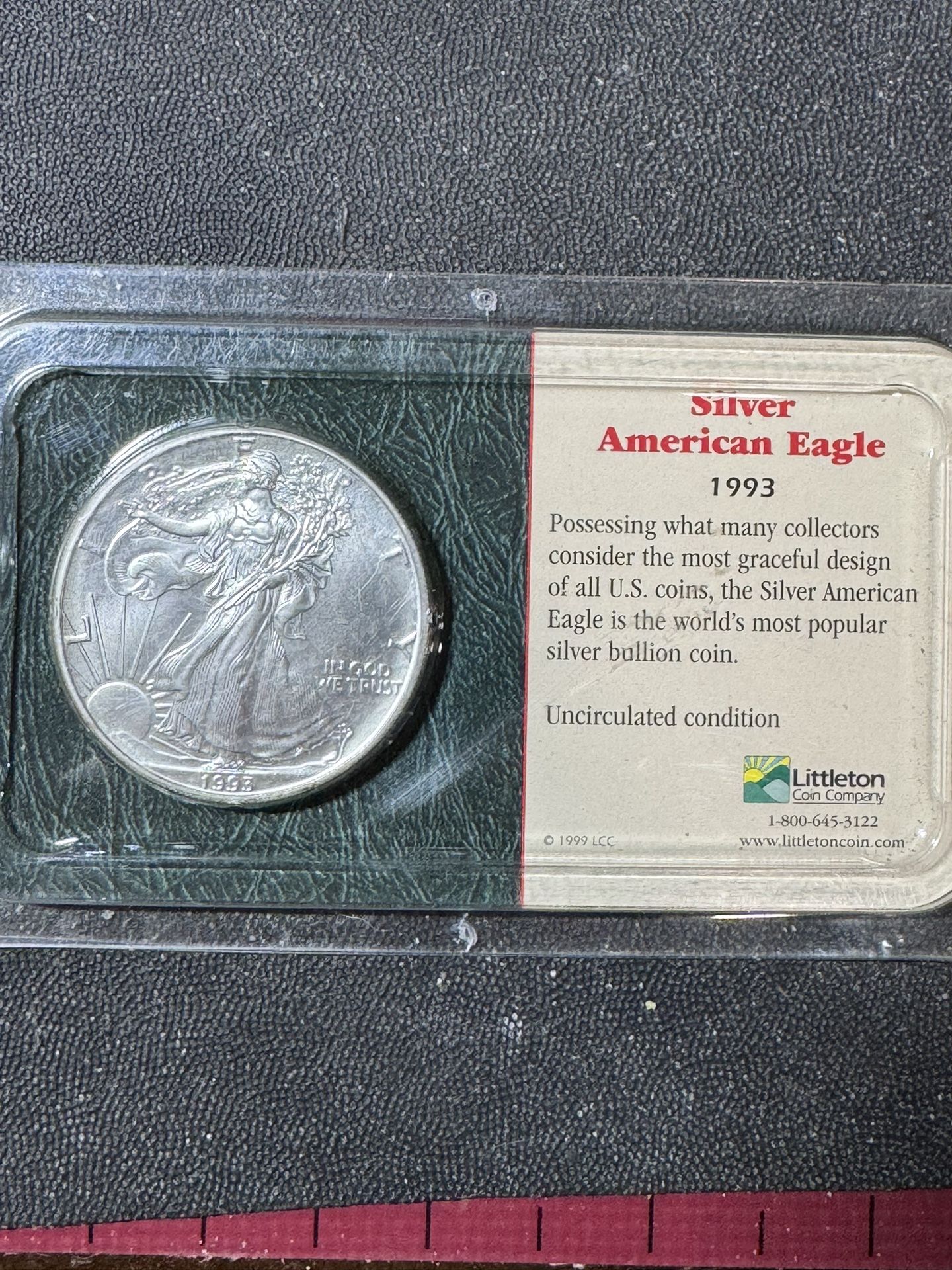 #103 1993 American Silver Eagle – 1 oz .999 Fine Silver