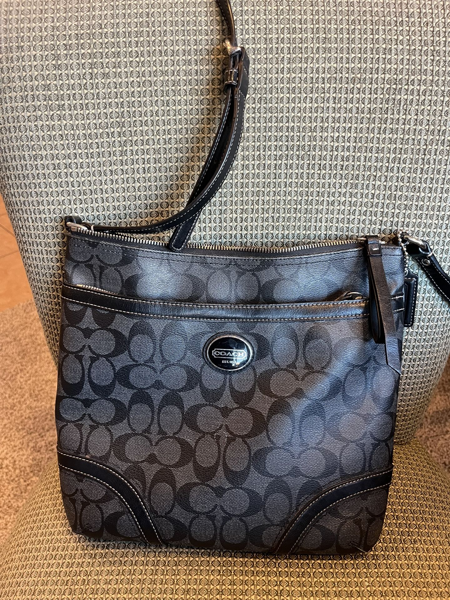 Authentic Coach Signature Vintage Handbag—Like New!