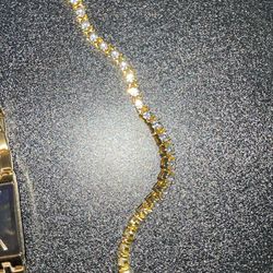 Gold Tennis Bracelet