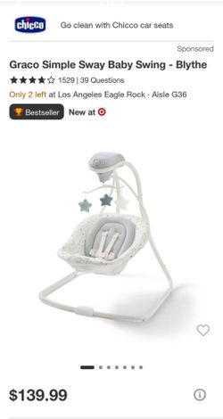 Graco Simple Sway Baby Swing