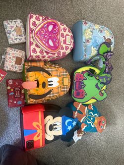 Lot of loungefly bag plus 3 wallets