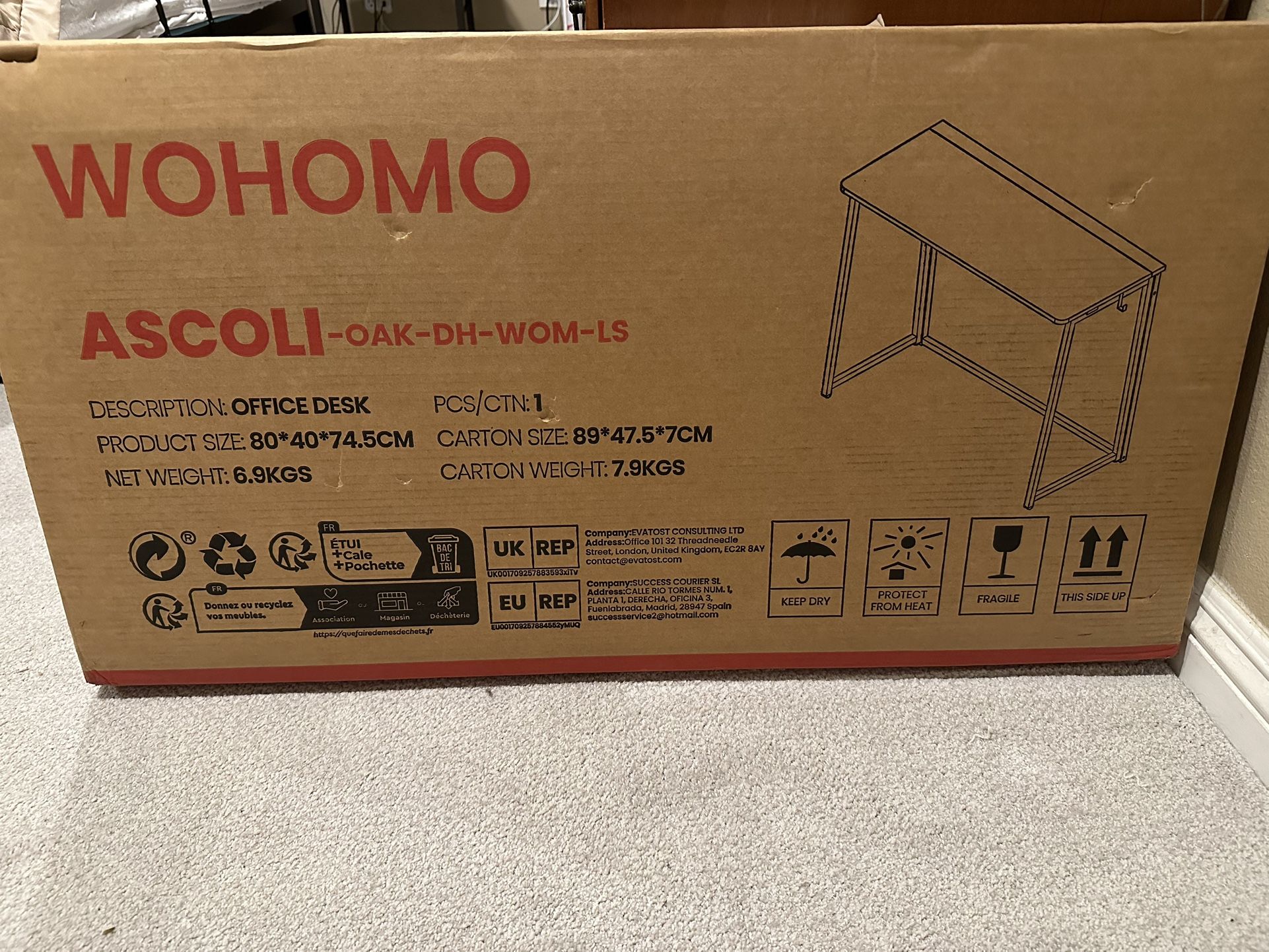 Brand New Desk And Chair